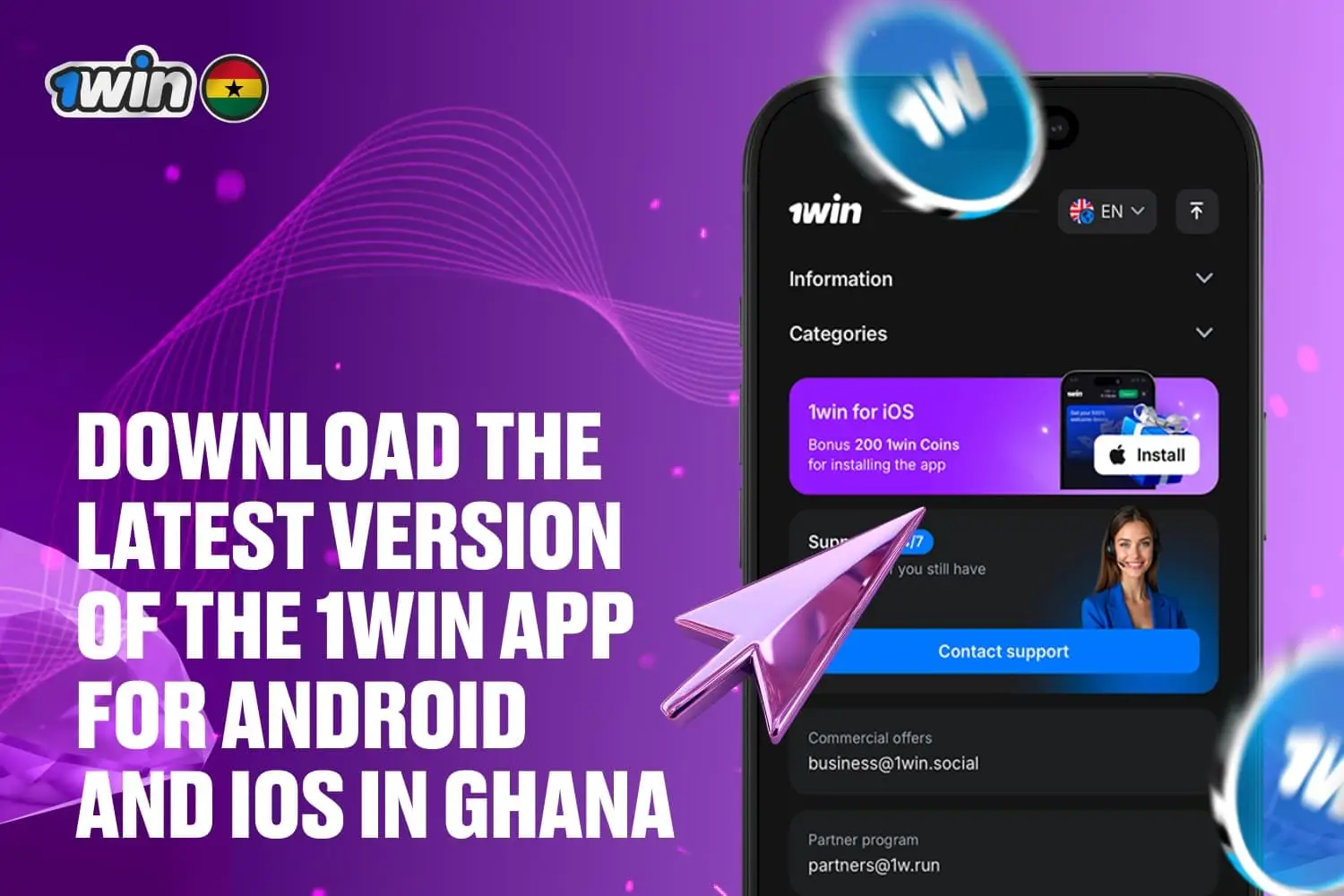 Download 1win App 2026 in Ghana | Android & iOS